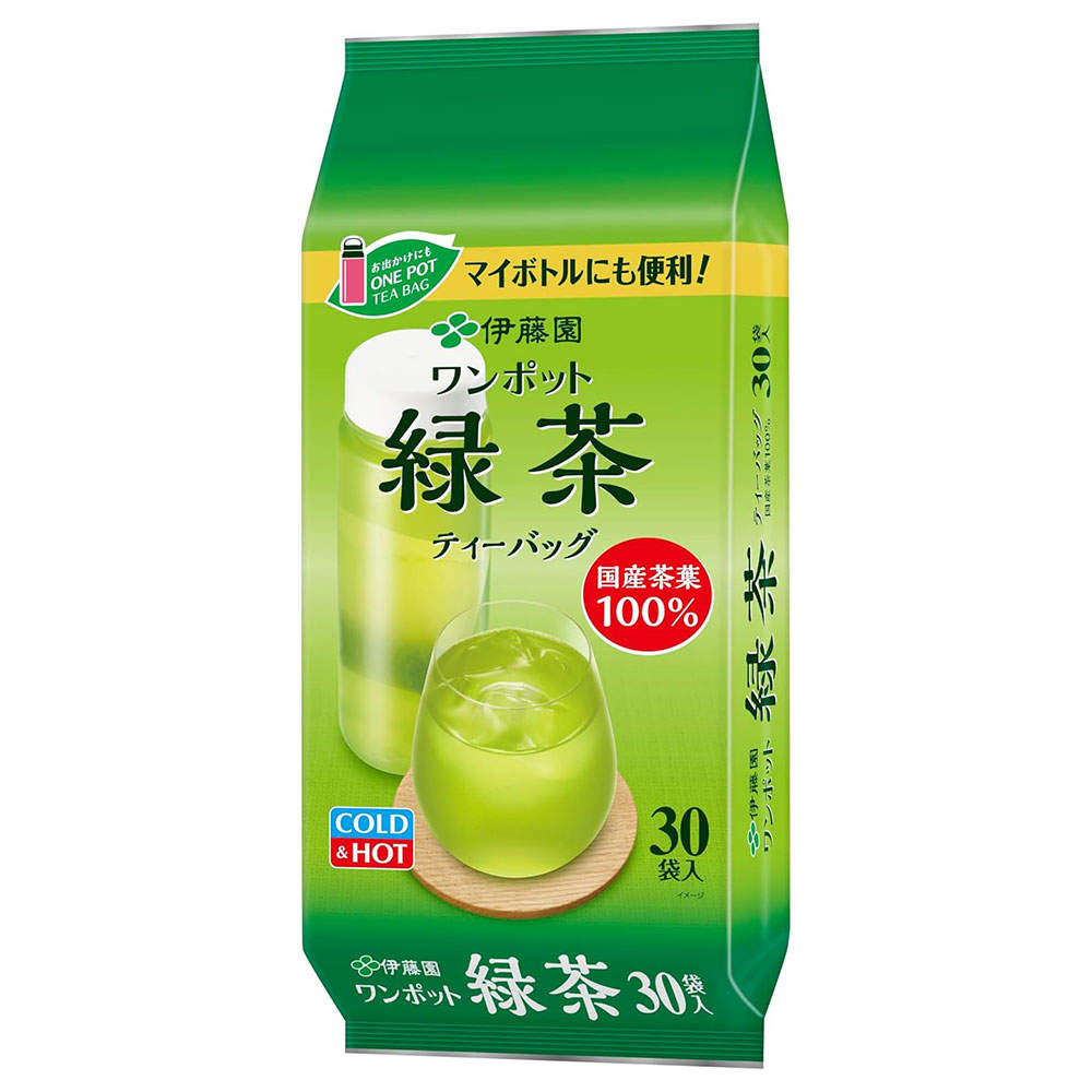 伊藤園 ワンポット エコティーバッグ 抹茶入り緑茶 30袋入: