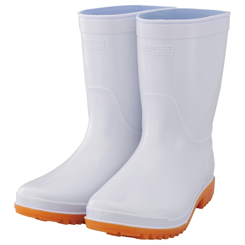 PVC長靴ショート HB-865/HB-866 22.5 ホワイト: