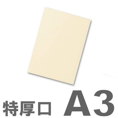 大王製紙 カラーコピー用紙 色上質紙 (国産紙) 特厚口 A3 クリーム (イエロー) 250枚
