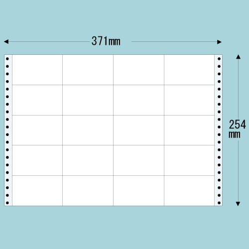 東洋印刷 タックシール nana レギュラータイプ (連続ラベル) 500折 M14