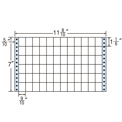 東洋印刷 タックシール nana レギュラータイプ (連続ラベル) 500折×2 M11H