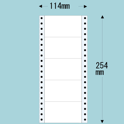 東洋印刷 タックシール nana レギュラータイプ (連続ラベル) 500折×2 MM4C