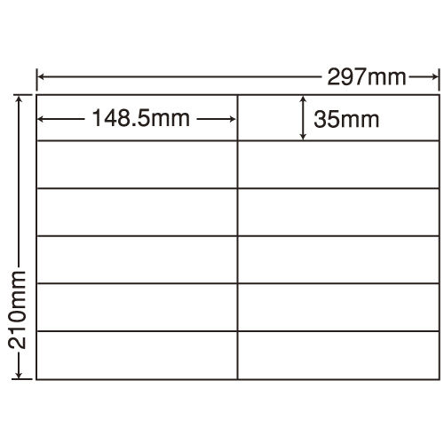 東洋印刷 ラベルシール nana 汎用タイプ A4 100シート×5 C12i