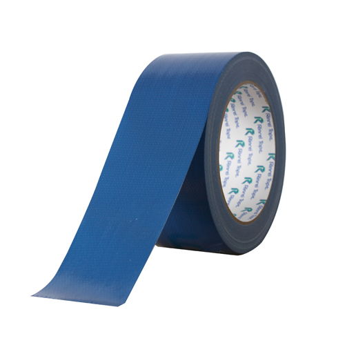 リンレイテープ カラー布粘着テープ 50mm×25m 1巻 青 #384