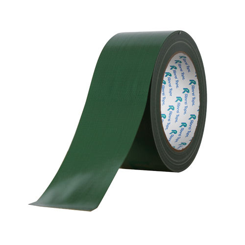リンレイテープ カラー布粘着テープ 50mm×25m 1巻 緑 #384