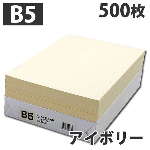 【WEB限定価格】GRATES カラーコピー用紙 B5 アイボリー 500枚
