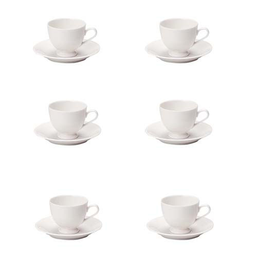 高台コーヒーカップ ソーサー付 6客: 日用品・生活雑貨－オフィス