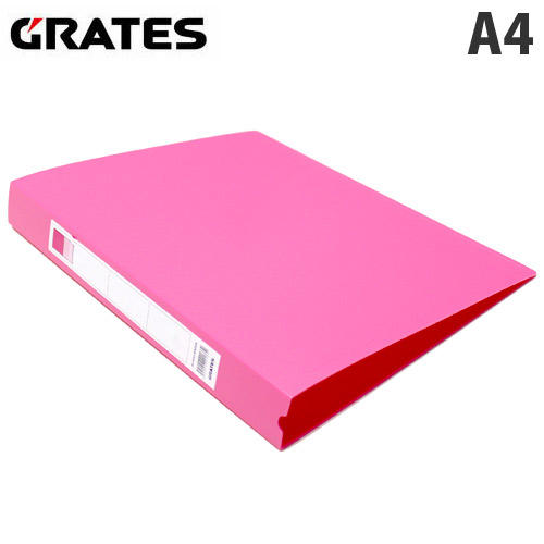 GRATES（グラテス） O型リングファイル A4タテ ビタミンピンク
