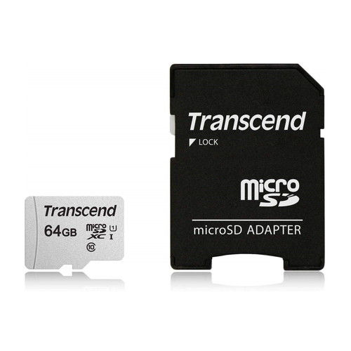 トランセンド microSDカード UHS-I U1 アダプター付 64GB TS64GUSD300S-A
