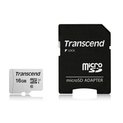 トランセンド microSDカード UHS-I U1 アダプター付 16GB TS16GUSD300S-A