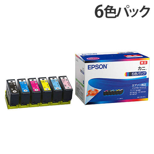 エプソン インクカートリッジ カニ KNI-6CL 純正品 6色パック