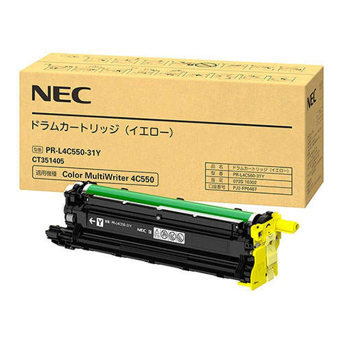 NEC ドラムカートリッジ PR-L4C550-31Y 純正品 イエロー 60000枚