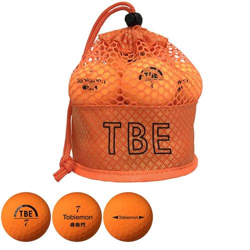リーダーメディアテクノ ゴルフボール TOBIEMON 2ピース蛍光マット オレンジ 12球 T-2MO