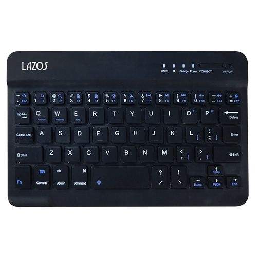 【ネコポス便配送】【送料無料】LMT Lazos Bluetoothキーボード ブラック L-BTK-B【他商品と同時購入不可】