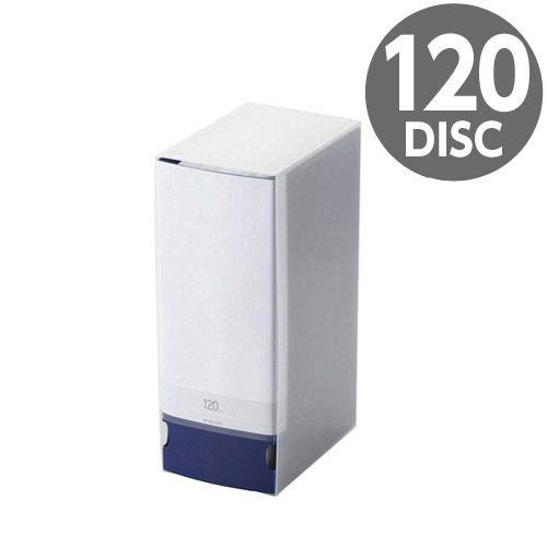 エレコム メディアケース Blu-ray/DVD/CD用ファイルケース 120枚収納 ブルー CCD-FS120BU