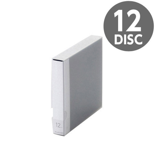 【売切れ御免】エレコム メディアケース Blu-ray/DVD/CD用ディスクファイル 12枚収納 ブルー CCD-FB12BU