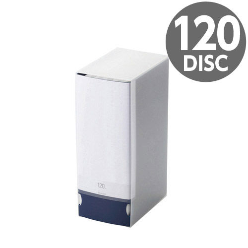 エレコム メディアケース Blu-ray/DVD/CD用ディスクファイル 120枚収納 ブルー CCD-FB120BU