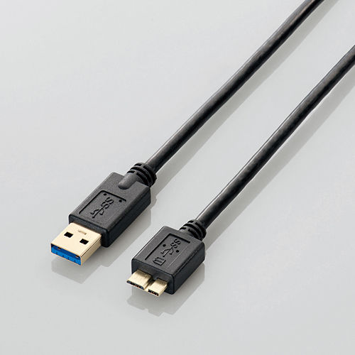 エレコム USB3.0ケーブル (Standard-A)-(microB)ブラック