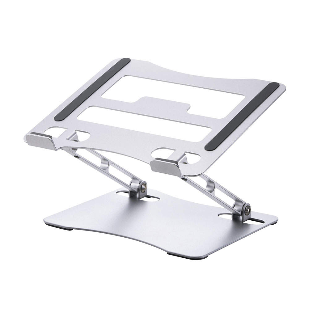 エレコム ノートパソコンスタンド 無段階調整 17.3インチ対応 シルバー PCA-LTSFAL02SV