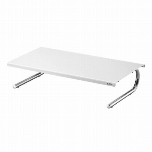 サンワサプライ モニタースタンド 液晶モニタ台 机上ラック シングルタイプ ホワイト MR-LD1