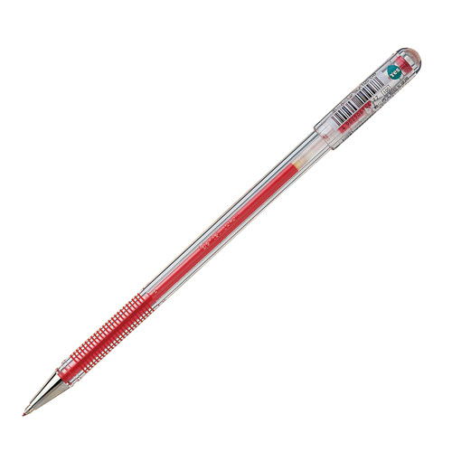 ぺんてる Yesハイブリッド ボールペン キャップ式 赤 EK105-GB