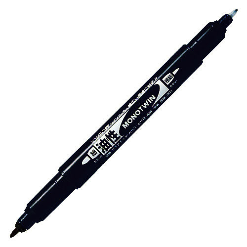 トンボ鉛筆 モノツイン 細字極細 油性 黒 OS-TME33