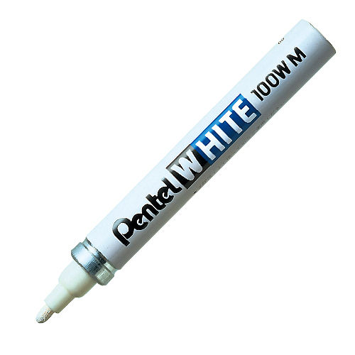 ぺんてる 油性ペン ホワイト 中字 白 X100W-MD