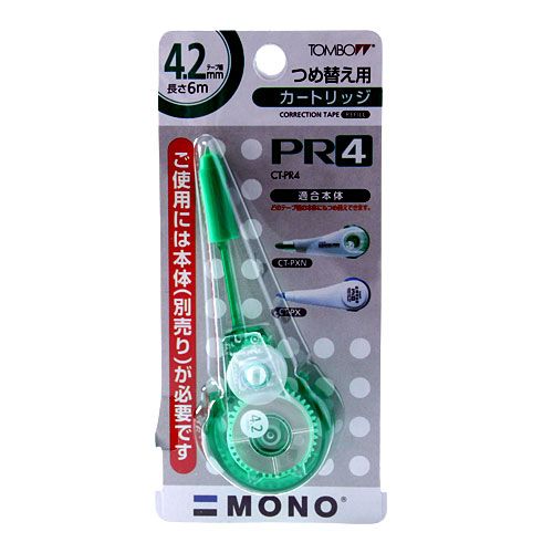 トンボ鉛筆 修正テープ モノPXN つめ替え用カートリッジ CT-PR4