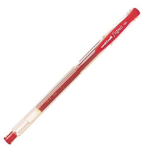 三菱鉛筆 ユニボールシグノ キャップ式 細字 細字0.5mm 赤 UM100.15