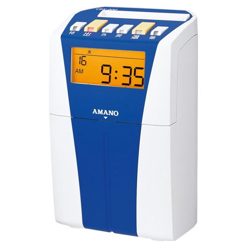 アマノ 電子タイムレコーダー ホワイト・ブルー CRX-200BU