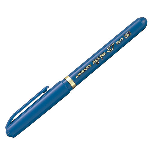 三菱鉛筆 リブ 水性サインペン 細字 丸芯 0.7mm 青 MYT7.33
