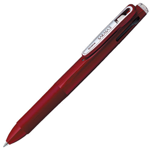 ゼブラ ジェルボールペン サラサ3B 3色 0.5mm レッド J3J2-R