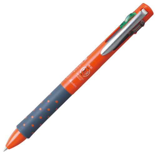 トンボ鉛筆 リポータースマート 4色ボールペン 0.5mm オレンジ BC-FRLE54