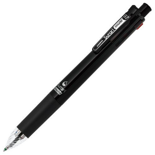 ゼブラ エマルジョンボールペン スラリマルチ 4色ボールペン0.7＋シャープ 黒 B4SA11-BK