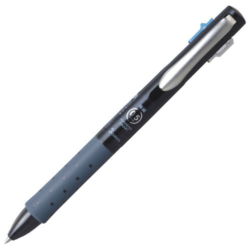 トンボ鉛筆 油性ボールペン リポータースマート 3色ボールペン 0.5mm ブラック BC-TRLE12