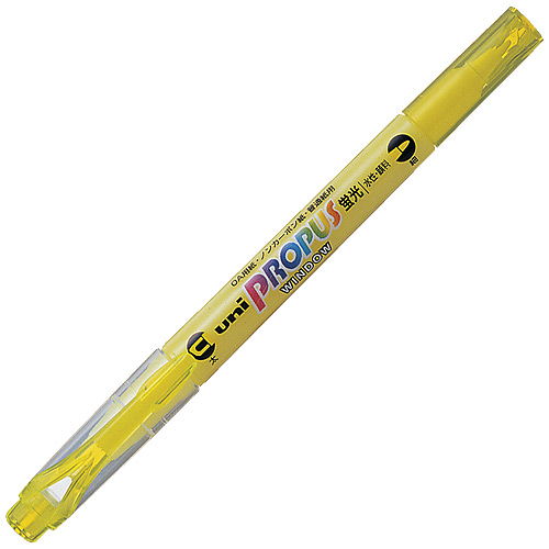 三菱鉛筆 蛍光ペン プロパスウインドウ 黄 PUS102T.2