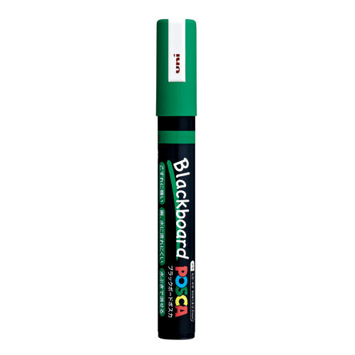 三菱鉛筆 ブラックボードポスカ 中字 丸芯 緑 PCE-200-5M