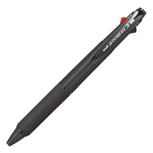 三菱鉛筆 3色 ジェットストリーム 0.7mm 透明ブラック SXE340007T.24
