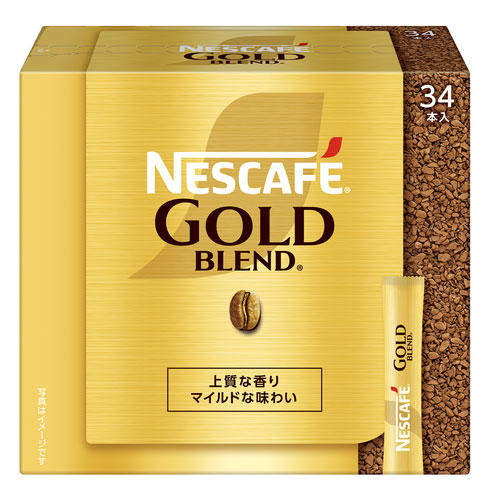 ネスレ ネスカフェ ゴールドブレンド スティック ブラック 34P