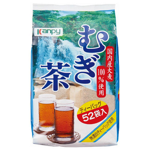 【賞味期限:23.10.09】加藤産業 カンピー 麦茶 ティーパック 52P