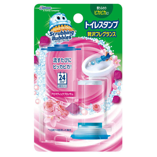 ジョンソン スクラビングバブル トイレスタンプ 贅沢フレグランス アロマティックブロッサムの香り 本体 12.6g