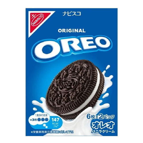 【賞味期限:23.08.31】モンデリーズジャパン オレオ バニラクリーム 12枚入