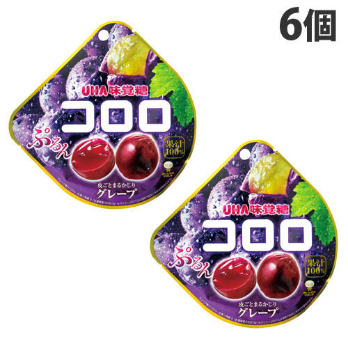 【賞味期限:24.08.31】UHA味覚糖 コロロ グレープ 48g×6個
