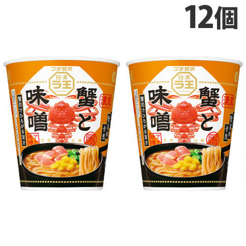 【賞味期限:24.05.07】日清食品 ラ王 蟹と味噌 98g×12個