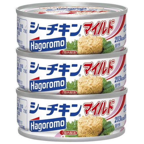 【賞味期限:27.10.31】はごろもフーズ シーチキンマイルド 70g×3缶パック