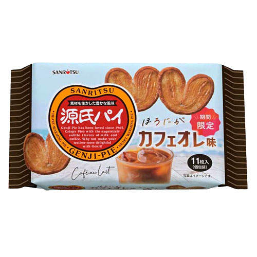 【賞味期限:26.01.31】三立製菓 源氏パイ ほろにがカフェオレ味 11枚入