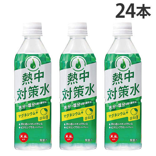 【賞味期限:26.04.30】赤穂化成 熱中対策水 日向夏味 500ml×24本