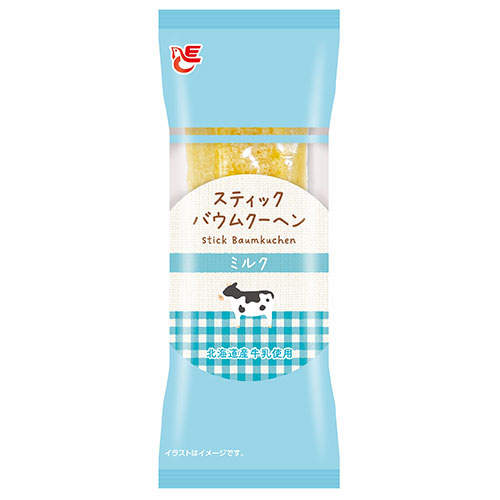【賞味期限間近】【賞味期限:25.06.28】エースベーカリー スティックバウムクーヘン ミルク 1個