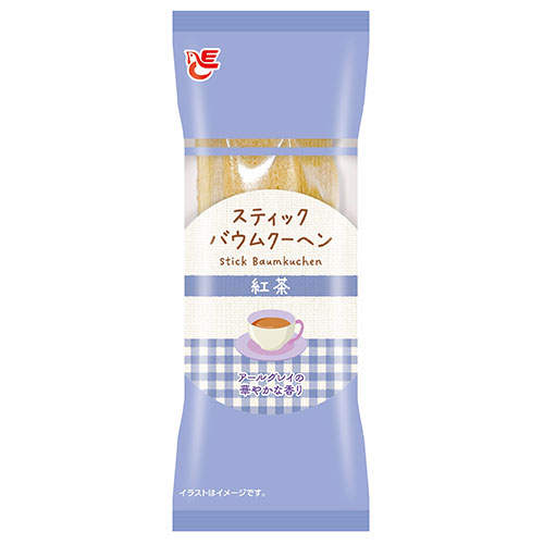 【賞味期限間近】【賞味期限:25.06.29】エースベーカリー スティックバウムクーヘン 紅茶 1個