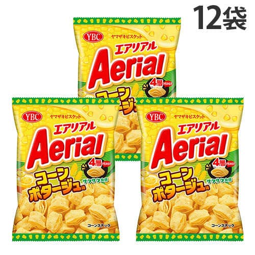 【賞味期限:25.12.31】ヤマザキビスケット エアリアル コーンポタージュ味 65g×12袋